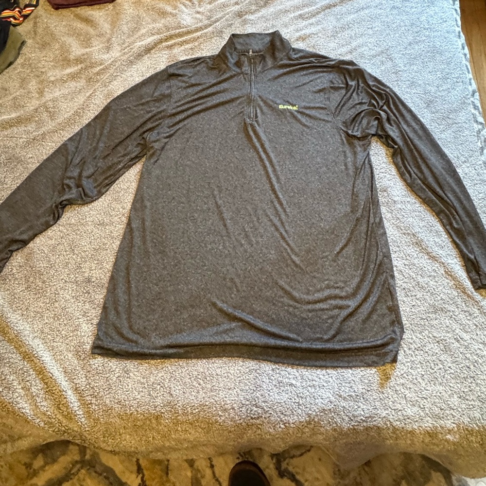 Gray Zip-Up Sweater